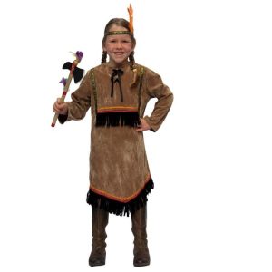 Kostuum  Squaw Meisje Blackfeet – maat 140