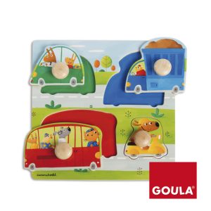 Goula Houten puzzel – Voertuigen