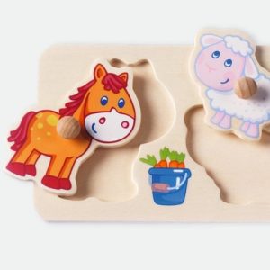 Haba – Inlegpuzzel (hout) – Boerderijdieren