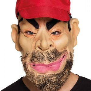 Gezichtsmasker (latex) – Trucker met pet