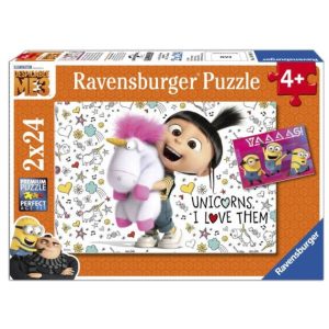 Ravensburger Puzzel (2x24stuks) Verschrikkelijke Ikke 3 – Agnes & Minions