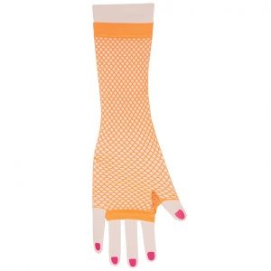 Handschoen visnet – oranje