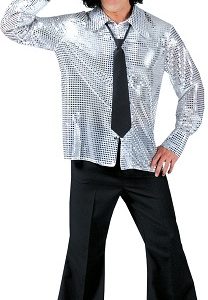 Disco Hemd – maat 52/54 – zilver