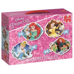 Jumbo – Vormenpuzzel 4-in-1 – Disney Princess