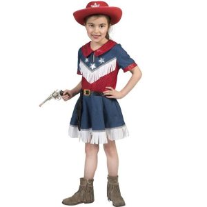 Cowboy kostuum – Jeans Girl – maat 128