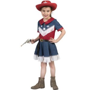 Cowboy kostuum – Jeans Girl – maat 140