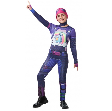 Fortnite Tween Brite Bomber kostuum Jumpsuit - leeftijd 11 tot 12 jaar