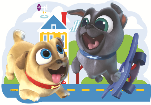 Jumbo - Vormenpuzzel 4-in-1 (14/16/18/20stuks) - Disney Puppy Dog Palls - Afbeelding 5