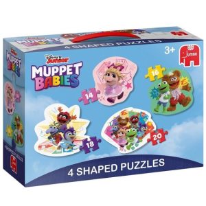 Jumbo -Vormenpuzzel 4-in-1 (14/16/18/20stuks) – Disney Junior Muppet Babies