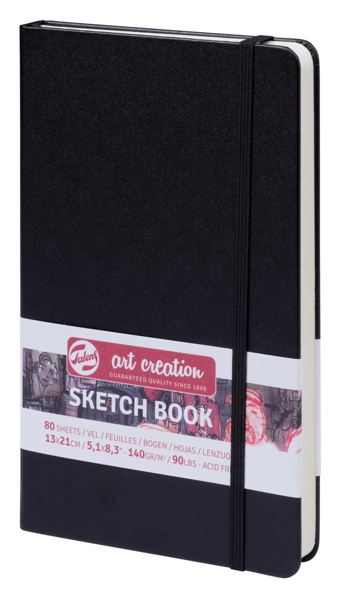 Talens ArtCreation Schetsboek 13x21cm (140gr) - Zwart