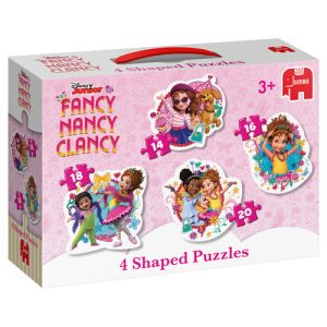 Jumbo – Vormenpuzzel 4-in-1 (14/16/18/20stuks) – Disney Juniors Fancy Nancy