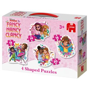 Jumbo – Vormenpuzzel 4-in-1 (14/16/18/20stuks) – Disney Juniors Fancy Nancy