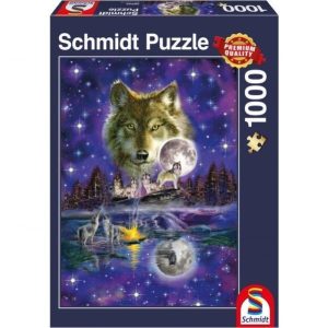 Schimdt – Puzzel (1000stuks) – Wolf in het Maanlicht