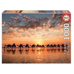 Educa Puzzel (1000stuks) – Gouden zonsondergang op Cable baech Australie
