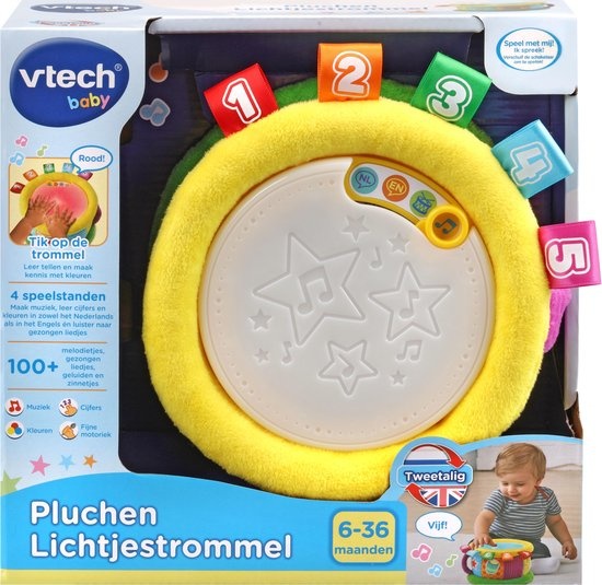 VTech Baby - Pluche Lichtjestrommel - Afbeelding 3