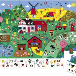 Janod – Puzzel (24stuks) in koffer – Boerderij