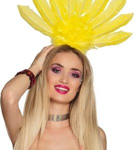 Diadeem Samba – neon geel