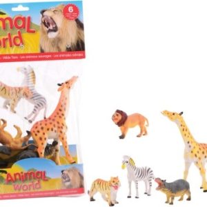 Animal World Wilde dieren in zak – 6stuks