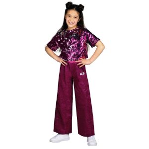 K3 – Verkleedpak Glitter roze (6-8jaar)