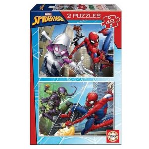 Educa – Puzzels (2x48stuks) – Marvel Spider-Man