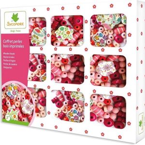 Sycamore – Houten bedrukte kralen