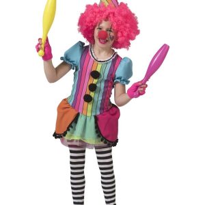 Kostuum Regenboog Clown (meisje) – maat 116