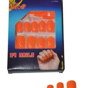 Kunstnagels 24stuks – Fluo oranje