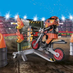 PM Stuntshow Starterpack – Motor met vuurmuur 71256