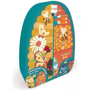 Scratch Puzzel 2-zijdig (2x20stuks) in vormendoos – BEE In&Out