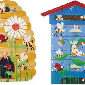 Scratch Puzzel 2-zijdig (2x20stuks) in vormendoos – BEE In&Out