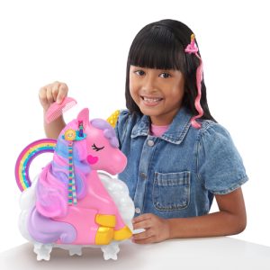 Polly Pocket 2-in-1 Rainbow Unicorn Salon