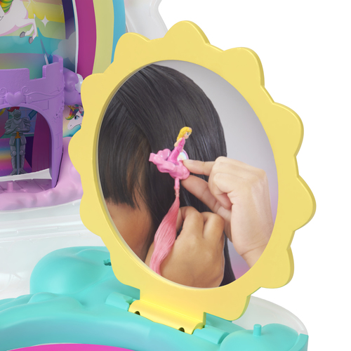 Polly Pocket 2-in-1 Rainbow Unicorn Salon - Afbeelding 4