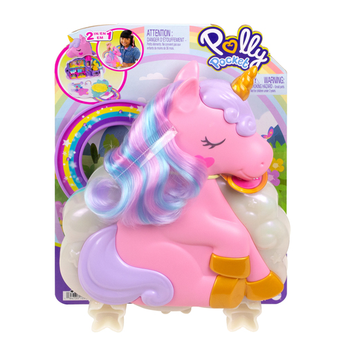 Polly Pocket 2-in-1 Rainbow Unicorn Salon - Afbeelding 6