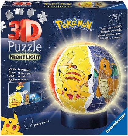 3D Puzzel (72stuks) - Nachtlicht Pokémon