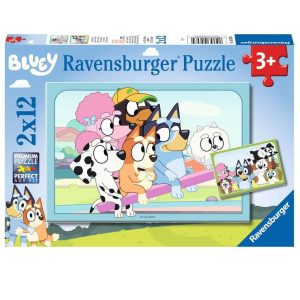 Ravensburger – Puzzel (2x12stuks) – Bluey