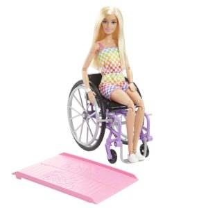 Barbie Fashionista pop + rolstoel