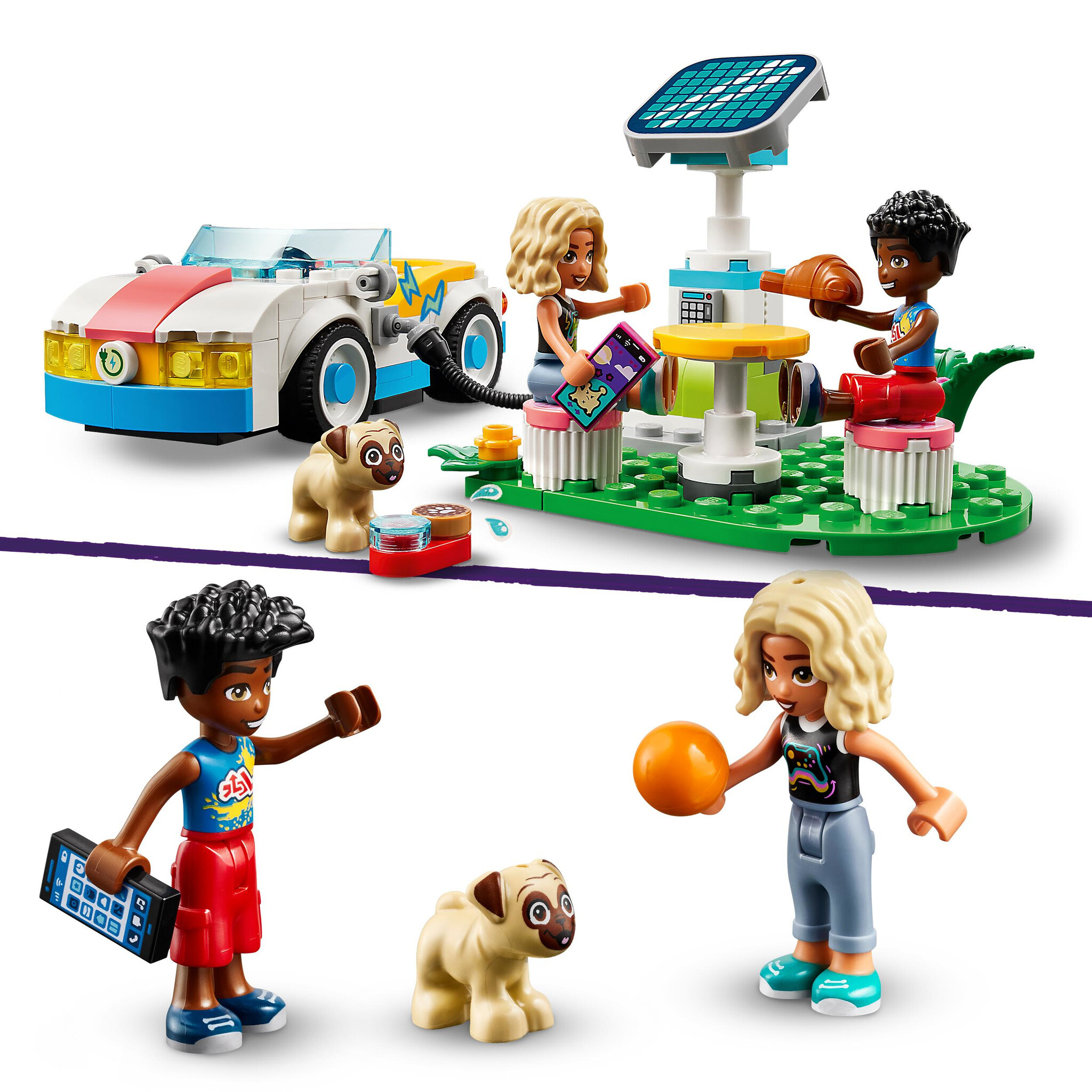 LEGO Friends Elektrische auto en oplaadpunt - 42609 - Afbeelding 6