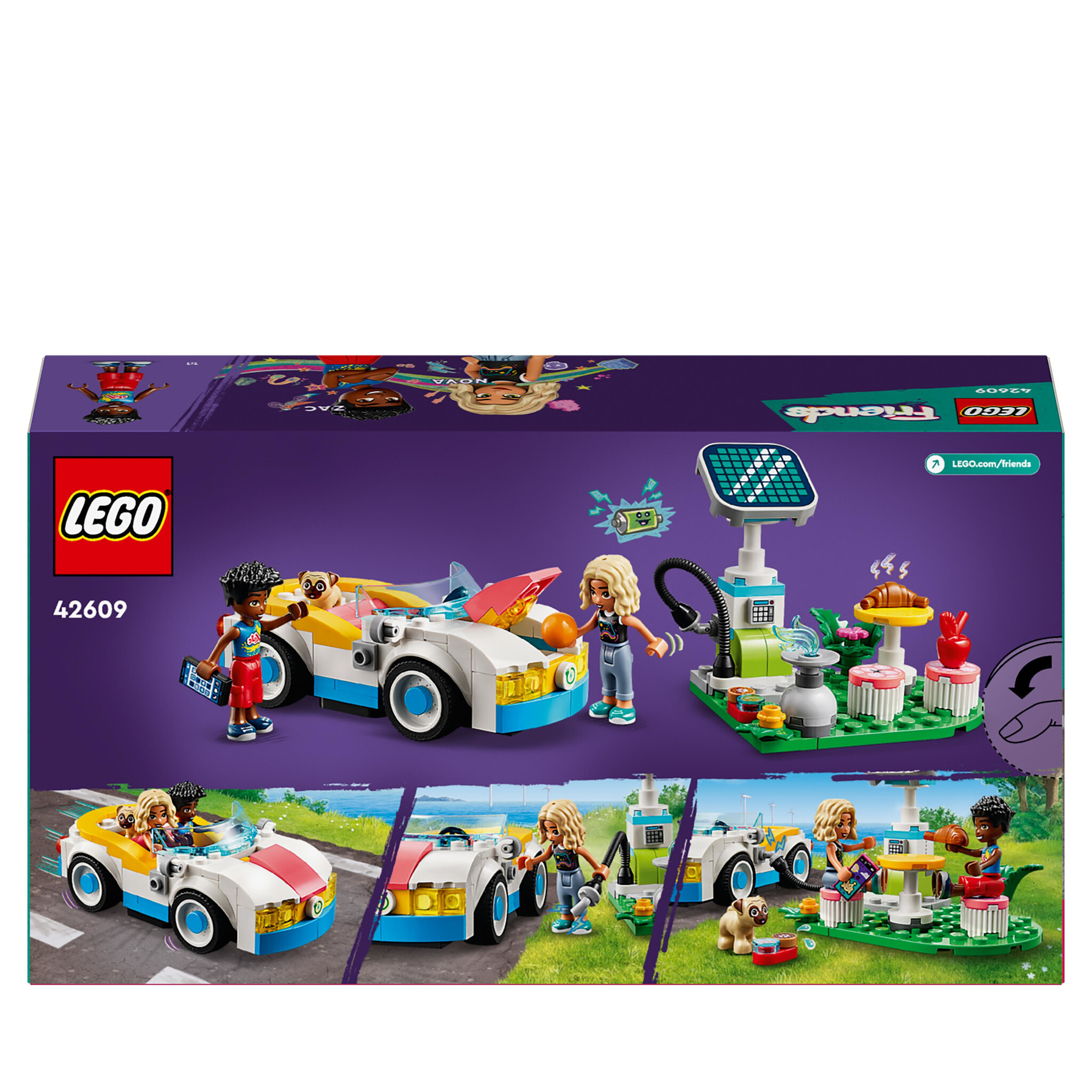 LEGO Friends Elektrische auto en oplaadpunt - 42609 - Afbeelding 9