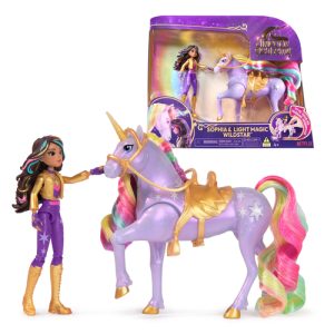 Unicorn Academy – Pop Sophia & Unicorn Wildstar (met licht) (11.5 cm & 12.5