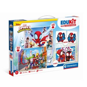 Clementoni – Edukit 4-in-1 Spidey and his Amazing Friends