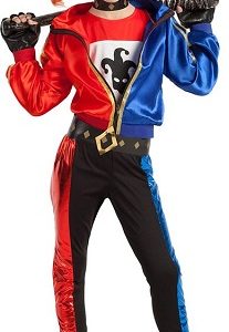 Kinderkostuum Jester Fatale (7-9 jaar)