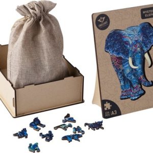 2D Rainbow Wooden Puzzel – Houten puzzel Olifant – A3 formaat