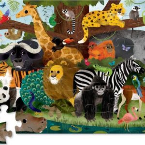 36-pc puzzle/jungle friends