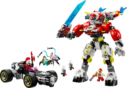 LEGO Dreamzzz - Coopers tijgermecha en Zero's hot rod auto - Afbeelding 2