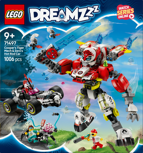 LEGO Dreamzzz - Coopers tijgermecha en Zero's hot rod auto - Afbeelding 10