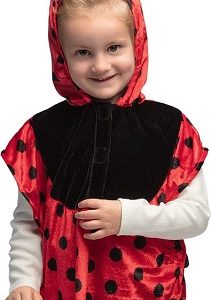 Kinderponcho lieveheersbeestje 3-4 j