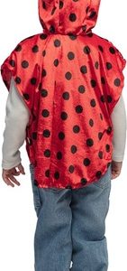 Kinderponcho lieveheersbeestje 3-4 j