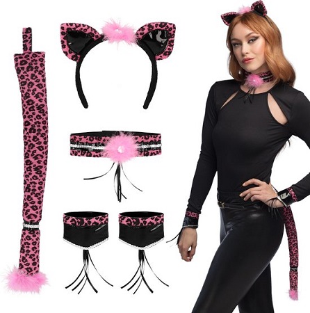 Set pink leopard