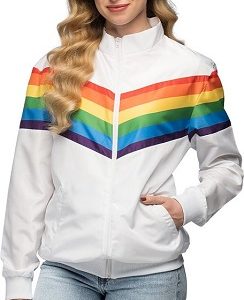 Trainingsjasje vintage rainbow  babe M