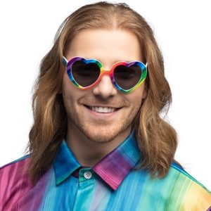 Partybril rainbow heart